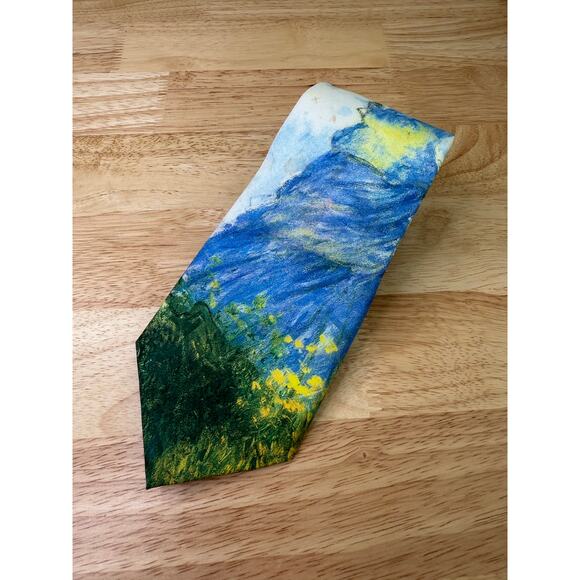 Claude Monet Woman with a Parasol Men's Neck Tie Wearable Art JL - Picture 1 of 9